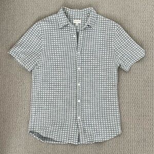 Club Monaco Terrycloth Short Sleeve Old Money Shirt